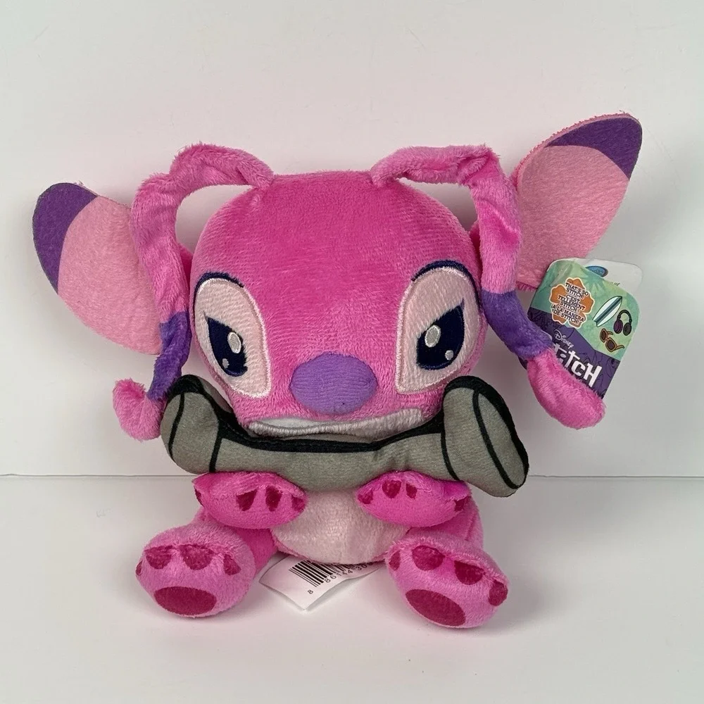 NWT Disney Lilo & Stitch Angel Pink Plush Small Stuffed Animal Just Play Barbell